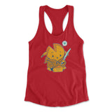 Baby Gouda Womens Racerback Tank in Red color