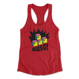 WASD Keyboard For Gamers Womens Racerback Tank in Red color