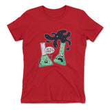 I Think You're Overreacting Womens T-Shirt in Red color
