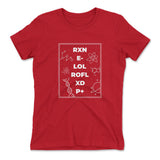 Scientific Verbal Expression Womens T-Shirt in Red color