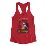 Cat Wars - Revenge Of The Dog Womens Racerback Tank in Red color