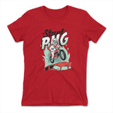 Stunt Pug Womens T-Shirt in Red color