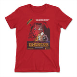 Cat Wars - Revenge Of The Dog Womens T-Shirt in Red color