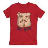Toast Malone Womens T-Shirt in Red color
