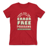 How Many Ways To Write Error Free Programs Womens T-Shirt in Red color