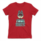 Robocat Womens T-Shirt in Red color