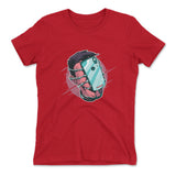 Phone Face Hugger Womens T-Shirt in Red color