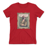Monalisa Helmet Womens T-Shirt in Red color