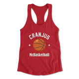 Cranjus Mcbasketball Womens Racerback Tank in Red color