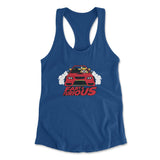 Fart And Furious Womens Racerback Tank in Royal color