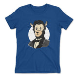 Lincoln Llama Womens T-Shirt in Royal color