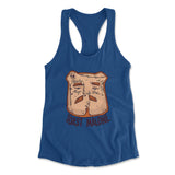 Toast Malone Womens Racerback Tank in Royal color