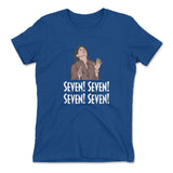 Seven! Seven! Seven! Seven! Womens T-Shirt in Royal color