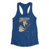 The Pandalorian Womens Racerback Tank in Royal color