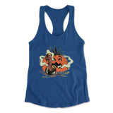 Baked Pumpkin Womens Racerback Tank in Royal color