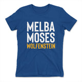 Melba Moses Wolfenstein Womens T-Shirt in Royal color