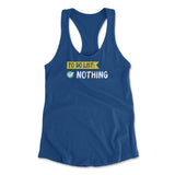 To Do List, Nothing Womens Racerback Tank in Royal color