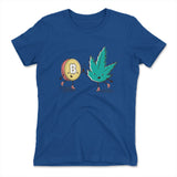 420 Bitcoin Womens T-Shirt in Royal color