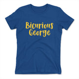 Bicurious George Womens T-Shirt in Royal color