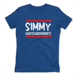 Simmy Kantstandyourbitz Womens T-Shirt in Royal color