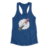 Creation Of Adam - Motorcycle Womens Racerback Tank in Royal color
