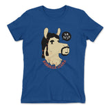 Kendrick Llama Womens T-Shirt in Royal color
