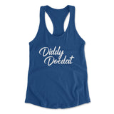 Diddy Doodat Womens Racerback Tank in Royal color