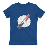 Creation Of Adam - Motorcycle Womens T-Shirt in Royal color