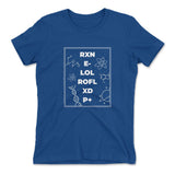 Scientific Verbal Expression Womens T-Shirt in Royal color