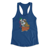 Iam Bearman Womens Racerback Tank in Royal color
