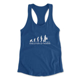 Female Evolution Womens Racerback Tank in Royal color