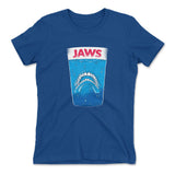 Jaws Teeth Womens T-Shirt in Royal color