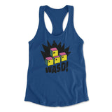 WASD Keyboard For Gamers Womens Racerback Tank in Royal color