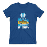 Straight Outta Battle Bus Womens T-Shirt in Royal color