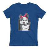 French Bulldog Womens T-Shirt in Royal color