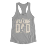 The Walking Dad Womens Racerback Tank in Royal color