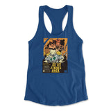 Cat Wars - The Vet Strikes Again Womens Racerback Tank in Royal color