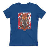 German Shepard Gamer Dog Womens T-Shirt in Royal color