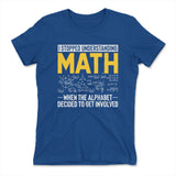 Why I Stopped Understanding Math Womens T-Shirt in Royal color