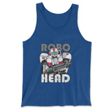 Robo Head Men/Unisex Tank in True Royal color