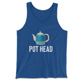 Pot Head Men/Unisex Tank in True Royal color