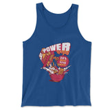 Power Loops Men/Unisex Tank in True Royal color