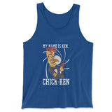 Chicken Spy Men/Unisex Tank in True Royal color