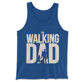 The Walking Dad Men/Unisex Tank in True Royal color