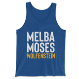 Melba Moses Wolfenstein Men/Unisex Tank in True Royal color