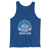 I'm A Lady With A Vocabulary Of A Well Educated Sailor Men/Unisex Tank in True Royal color