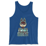 Robocat Men/Unisex Tank in True Royal color
