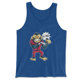 Dancing Monkey Jackson Men/Unisex Tank in True Royal color