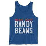 Secret Agent Randy Beans Men/Unisex Tank in True Royal color