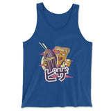 Pizza Kong Men/Unisex Tank in True Royal color